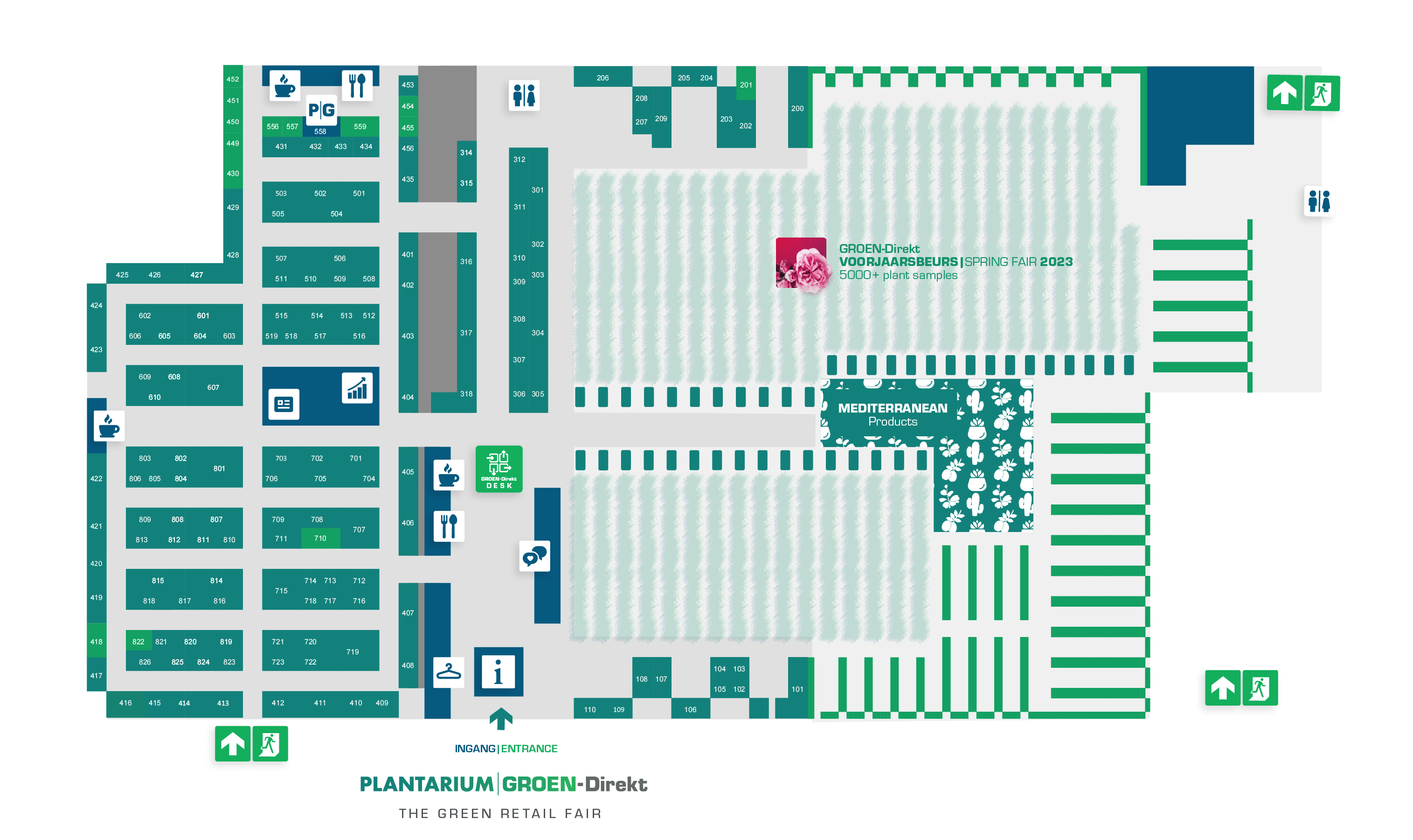 Plattegrond Floor plan Plantarium Groen-Direkt